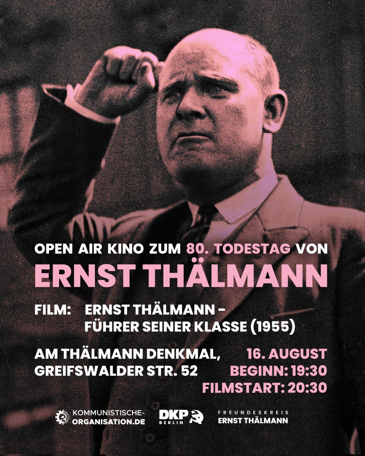 Berlin: Thälmann Gedenken und Film – Kommunistische Organisation