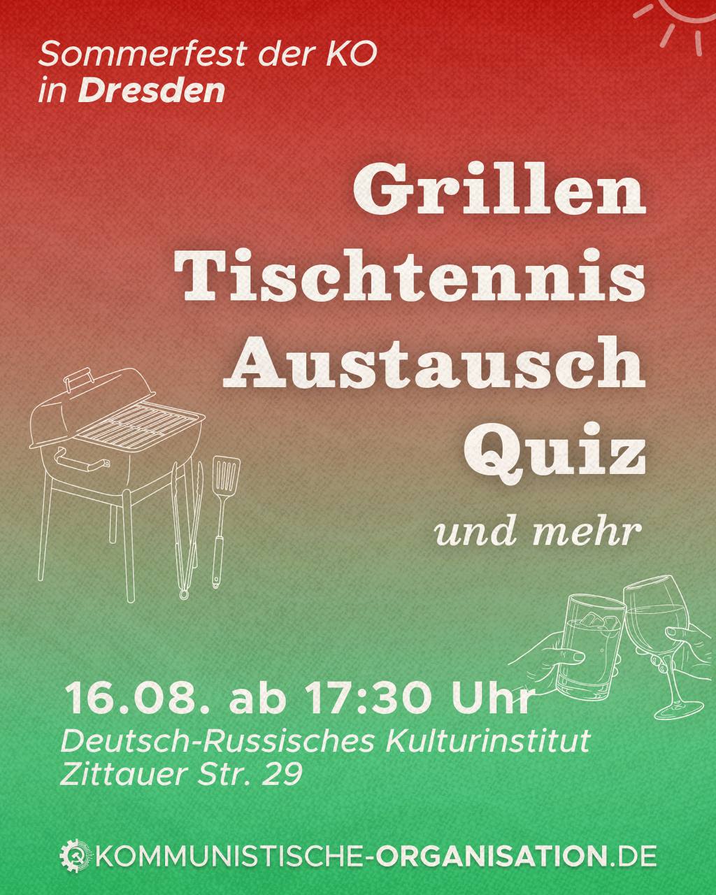 Sommerfest der KO in Dresden