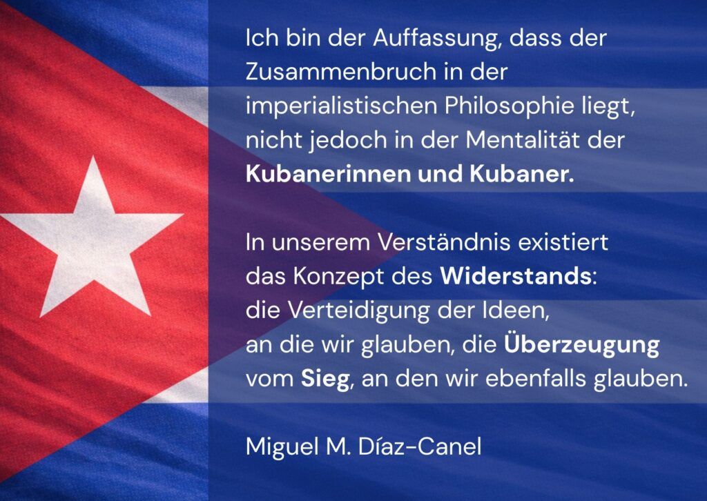 „Wir haben gemeinsam beschlossen, dass Kapitulation für Kuba keine Option ist.“